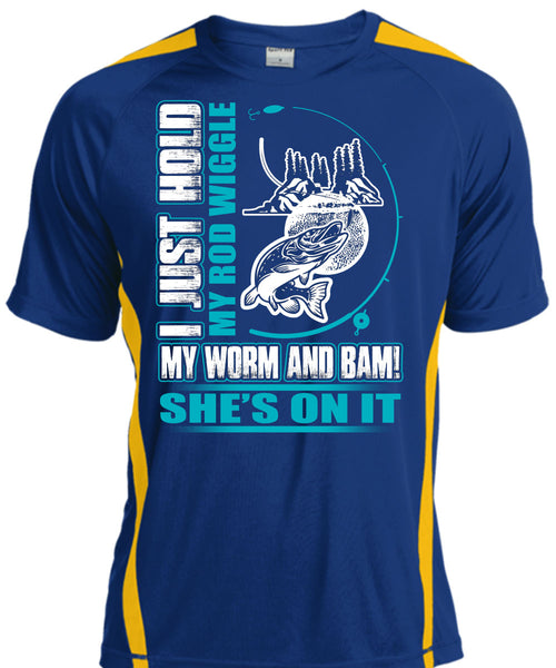 I Just Hold My Rod Wiggle T Shirt, Being A Fisher T Shirt, Cool Shirt