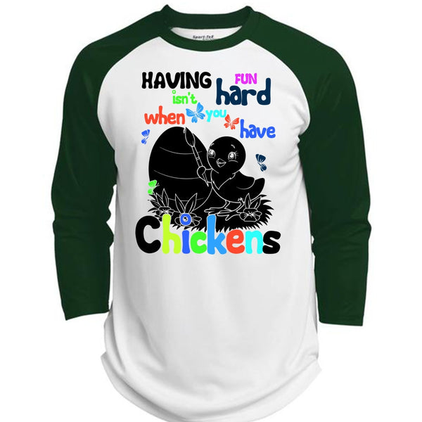 You Have Chickens T Shirt, I Love Chicken T Shirt, Awesome T-Shirts  (Polyester Game Baseball Jersey)