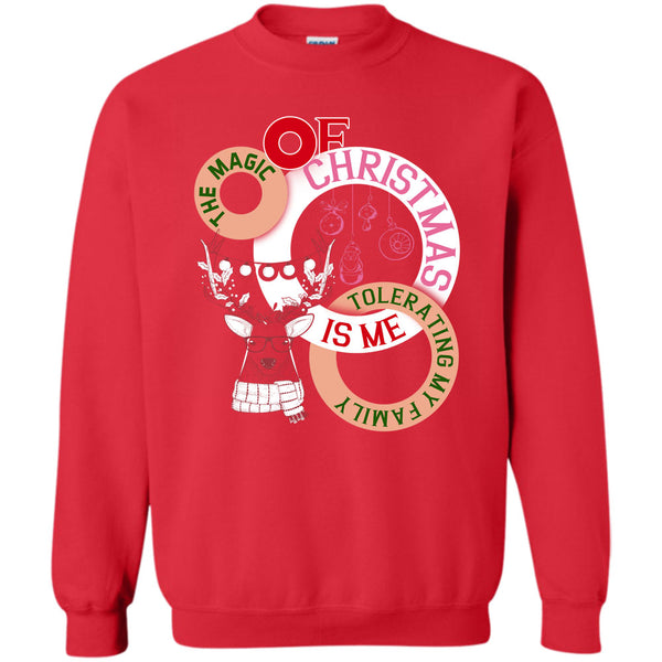 Tolerating My Family T Shirt, Coolest Merry Christmas Sweatshirt
