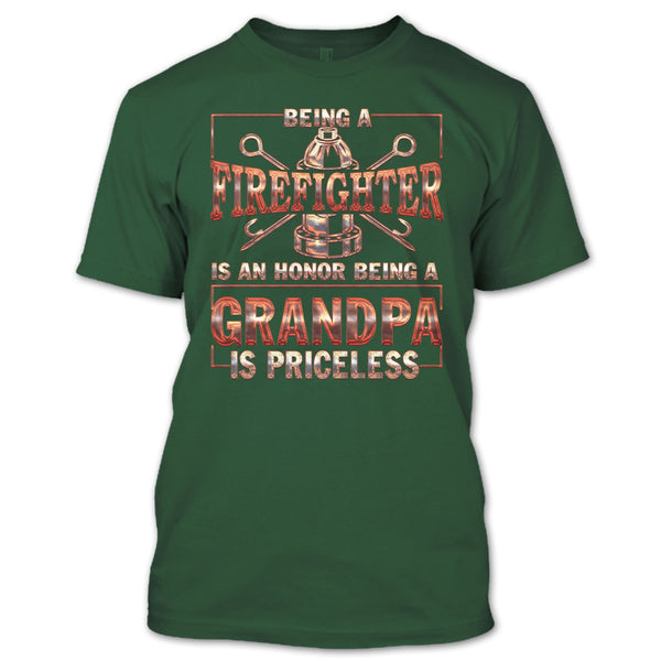 Being A Firefighter Is An Honor T Shirt, Being A Fgradnpa Is Princess T Shirt
