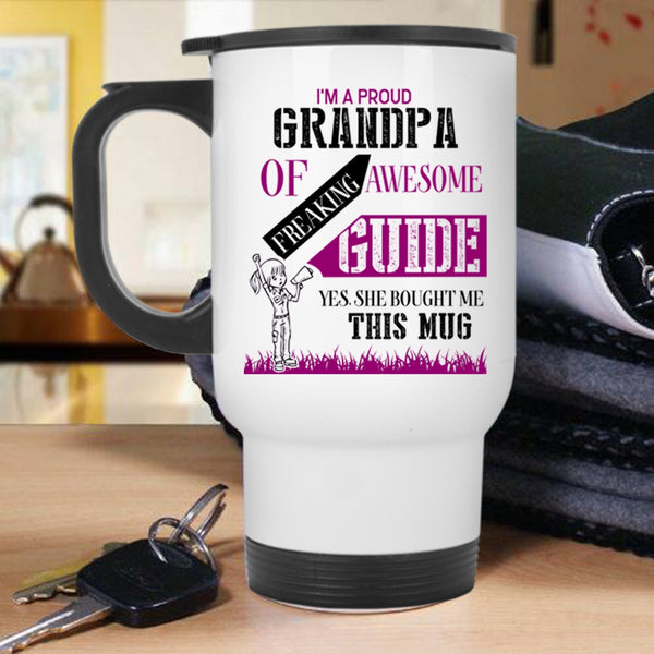 Cool Grandpas Travel Mug, I'm A Proud Grandpa Of Awesome Guide Mug