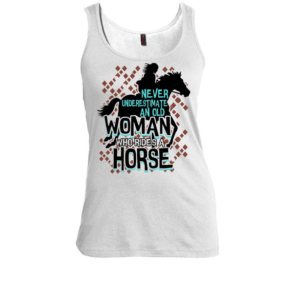 Never Underestimate T Shirt, Coolest Equestrian T Shirt, Awesome t-shirts