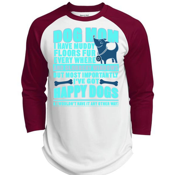 Dog Mom T Shirt, I've Got Happy Dogs T Shirt, Awesome T-Shirts  (Polyester Game Baseball Jersey)