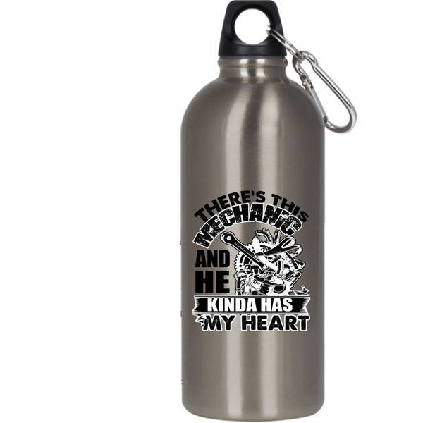 This Mechanic Kinda Has My Heart 20 oz Stainless Steel Bottle,Cute Mechanics Outdoor Sports Water Bottle