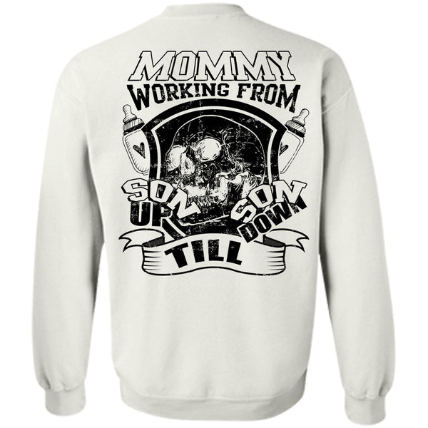 A black t-shirt with the shopify logo