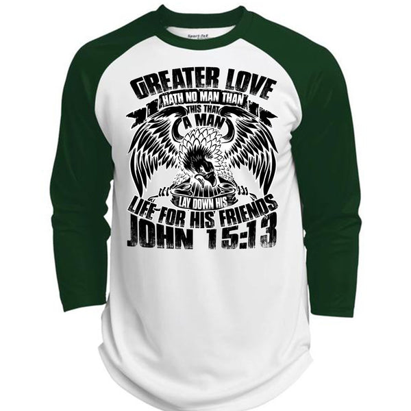 Greater Love Hath No Man T Shirt, I Love Police T Shirt, Awesome T-Shirts  (Polyester Game Baseball Jersey)