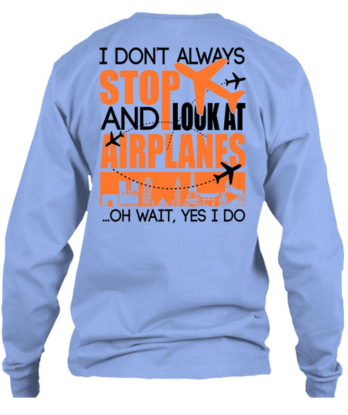 Look At Airplanes T Shirt, I Love Aiplanes T Shirt