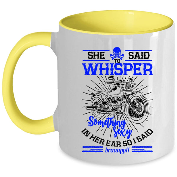Cool Gift For My Daughter Coffee Mug, Awesome Biker Girls Accent Mug