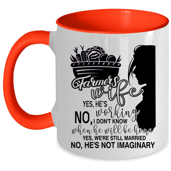 Beautiful Wife Coffee Mug, Farmer's Wife Accent Mug