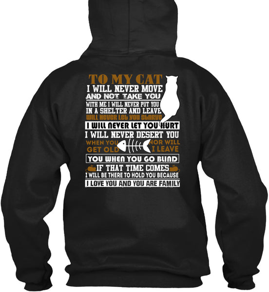 To My Cat T Shirt, I Love You T Shirt