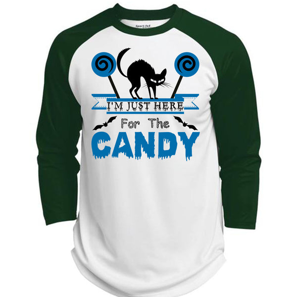 I'm Just Here For The Candy T Shirt, Wait For Halloween T Shirt, Awesome T-Shirts  (Polyester Game Baseball Jersey)