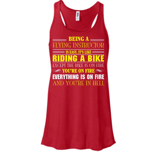 Being A Flying Intructor Shirt, It's Like A Riding A Bike Shirt