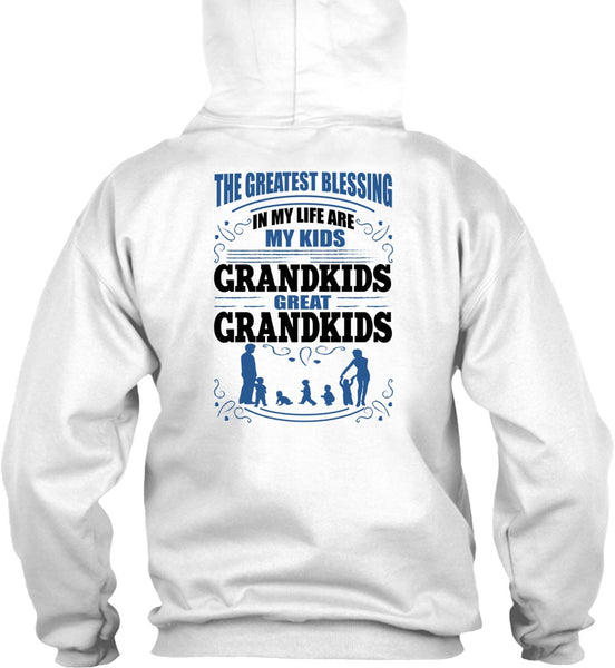 My Kids Grandkids Great Grandkids T Shirt, I Love Grandson T Shirt
