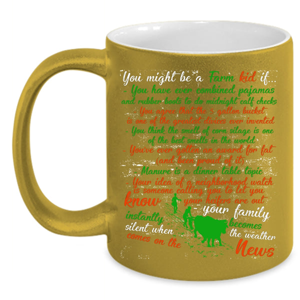 You Might Be A Farm Kid Coffee Mug, Best Farmer Ever Coffee Cup