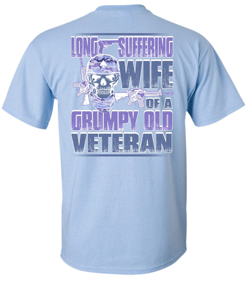Long Suffering Wife T Shirt, I Love Veteran T Shirt