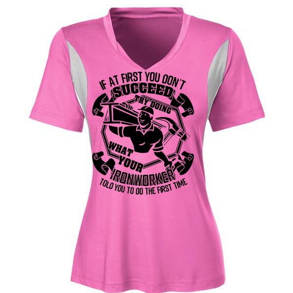 Try Doing What Your Ironworker T Shirt, I Love Ironworker T Shirt, Awesome T-Shirts