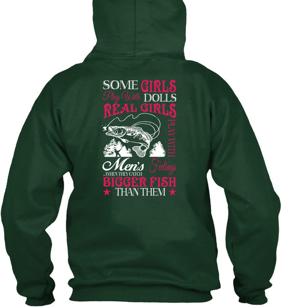 Real Girls Play With Men's T Shirt, They Catch Bigger Fish T Shirt