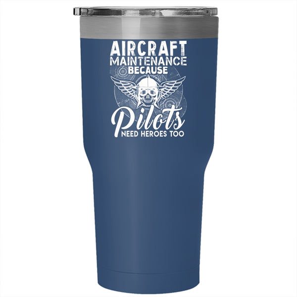 Aircraft Maintenance Tumbler 30 oz Stainless Steel, Funny Gift For Engineer Travel Mug