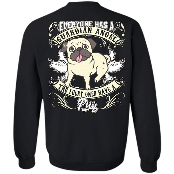 A black t-shirt with the shopify logo