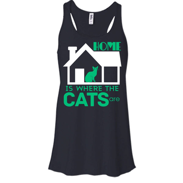 Home Is Where The Cats Shirt, Cool Cat Shirt