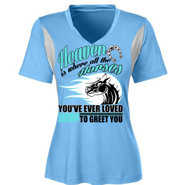 Heaven Is Where All The Horses T Shirt, Run To Greet You T Shirt