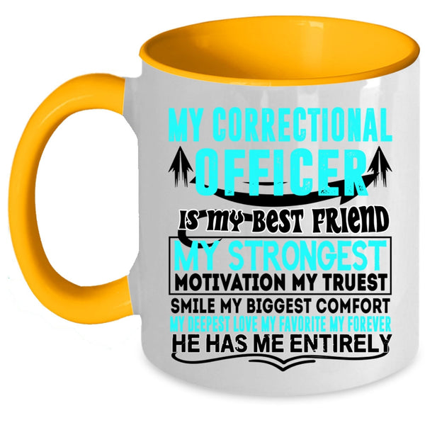 My Husband Coffee Mug, My Correctional Officer Accent Mug