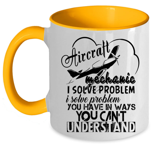 Cool Gift For Mechanic Coffee Mug, Aircraft Mechanic Accent Mug