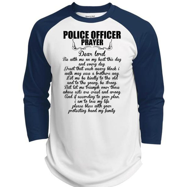 Police Officer Prayer T Shirt, I Love Police T Shirt, Awesome T-Shirts  (Polyester Game Baseball Jersey)