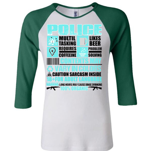 Police Multitasking T Shirt, I Love Police T Shirt, Awesome T-Shirts