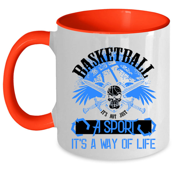 It's Not Just A Sport Coffee Mug, Basketball Accent Mug