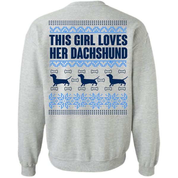 This Girl Loves Christmas T Shirt, This Girl Loves Her Dachshund Sweatshirt