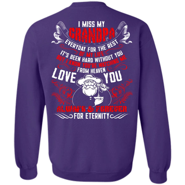 Watching Me From Heaven T Shirt, I Love Grandpa Sweatshirt