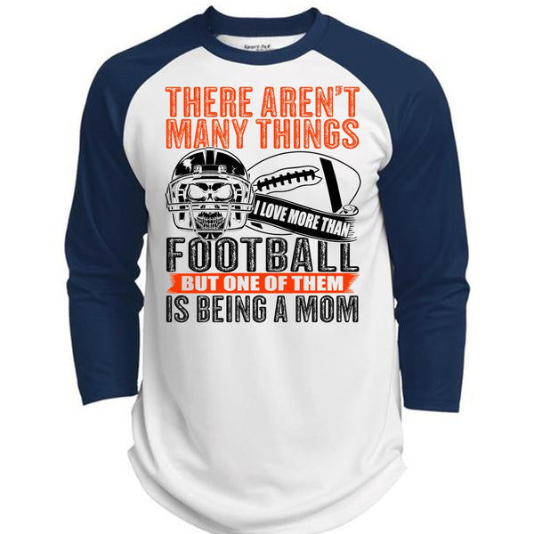 I Love More Than Football T Shirt, Calls Me A Football Mom T Shirt, Awesome T-Shirts  (Polyester Game Baseball Jersey)