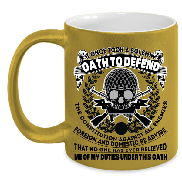 Best Gift For Grandpas Coffee Mug, Cool Veteran Accent Mug