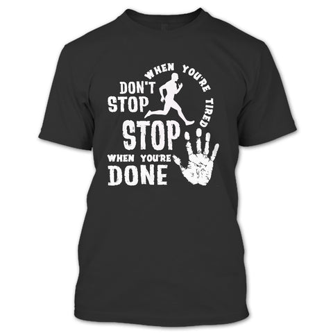 A black t-shirt with the shopify logo