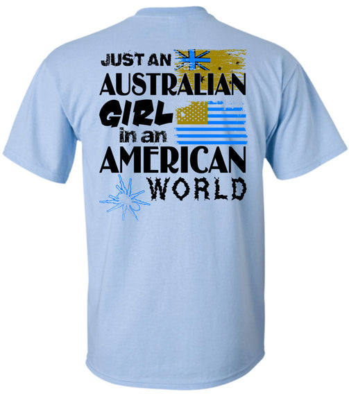 Just An Australian Girl In An American World T Shirt, Wait For Halloween T Shirt