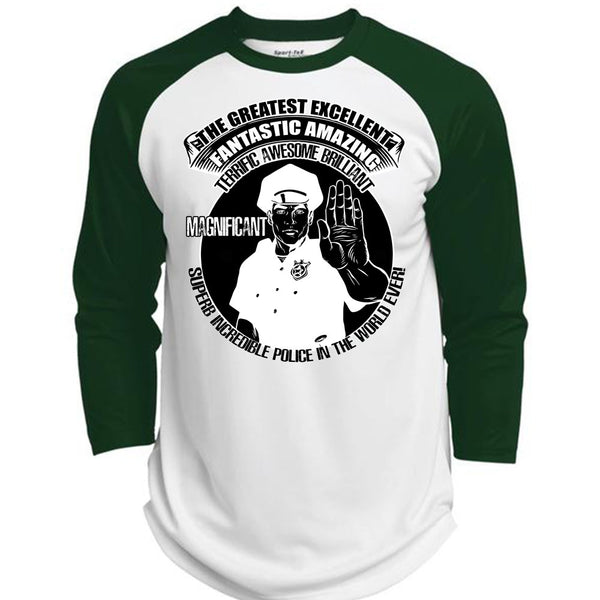 Police In The World Ever T Shirt, I Love Police T Shirt, Awesome T-Shirts  (Polyester Game Baseball Jersey)