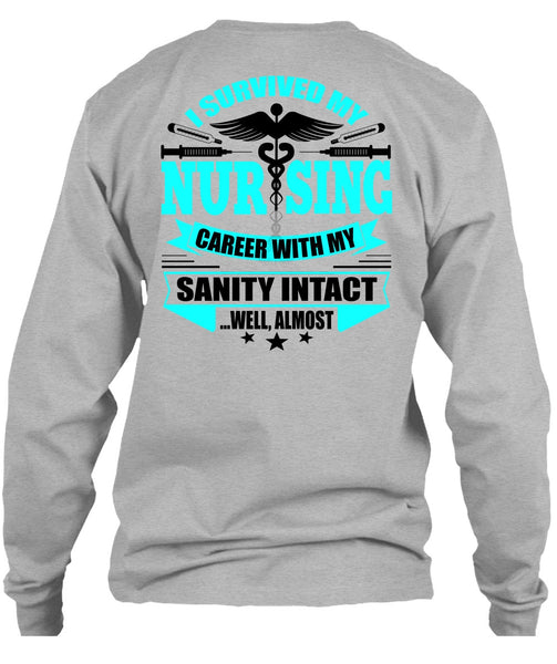I Survived My Nursing T Shirt, I Love Nursing T Shirt