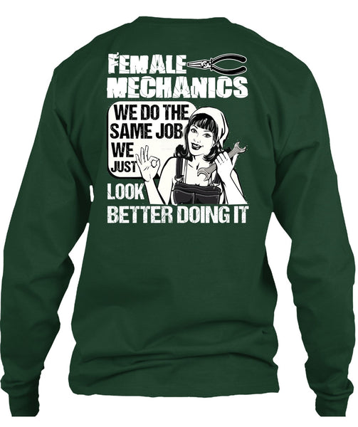 Female Mechanics T Shirt, Being A Mechanic T Shirt