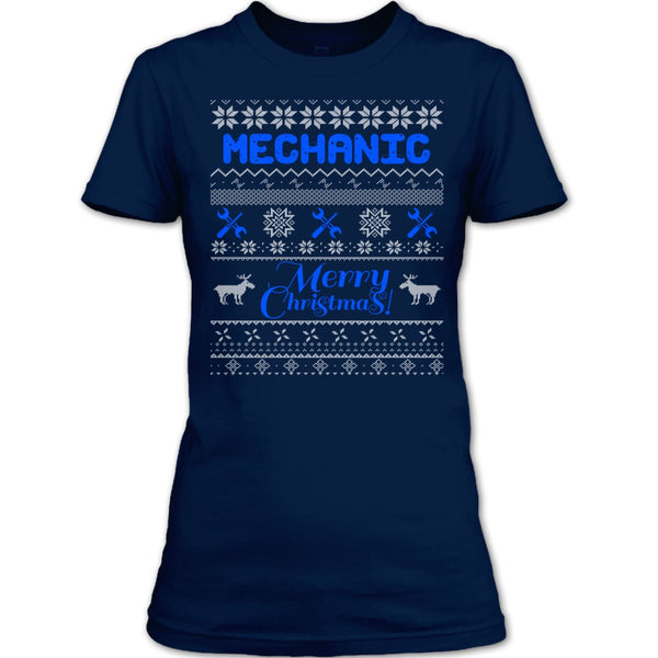 Mechanic Merry Christmas T Shirt, Coolest Mechanic T Shirt
