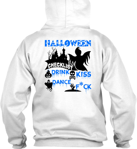 Halloween Checklist Drink Kiss Dance T Shirt, Wait For Halloween T Shirt