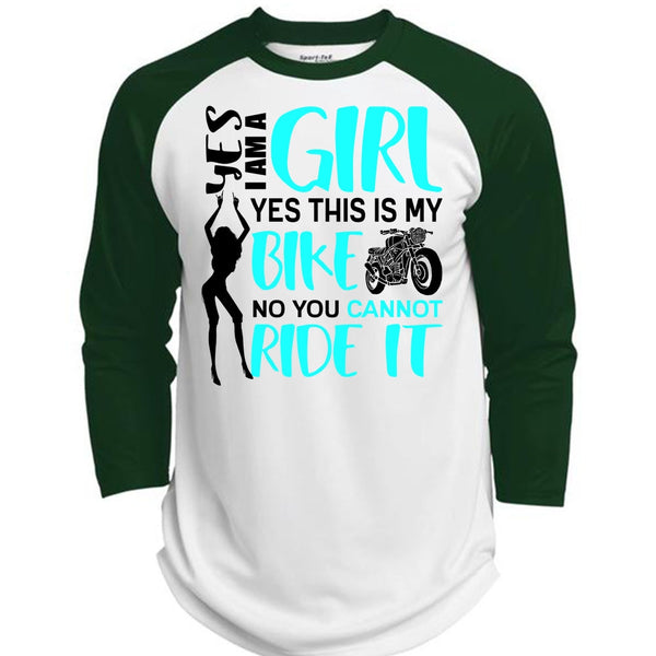I Am A Girl T Shirt, You Can't Ride It T Shirt, Awesome T-Shirts  (Polyester Game Baseball Jersey)