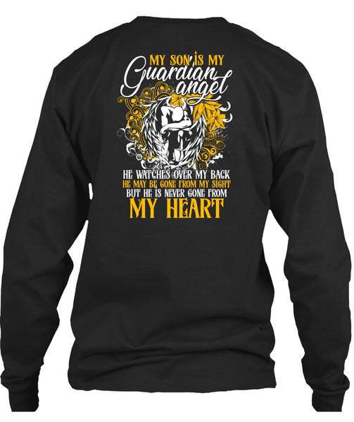 My Son Is My Guardian Angel T Shirt, My Heart T Shirt