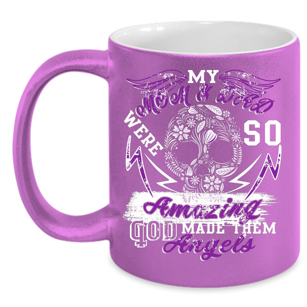 My Mom And Dad Were So Amazing Coffee Mug, God Made Them Angels Coffee Cup