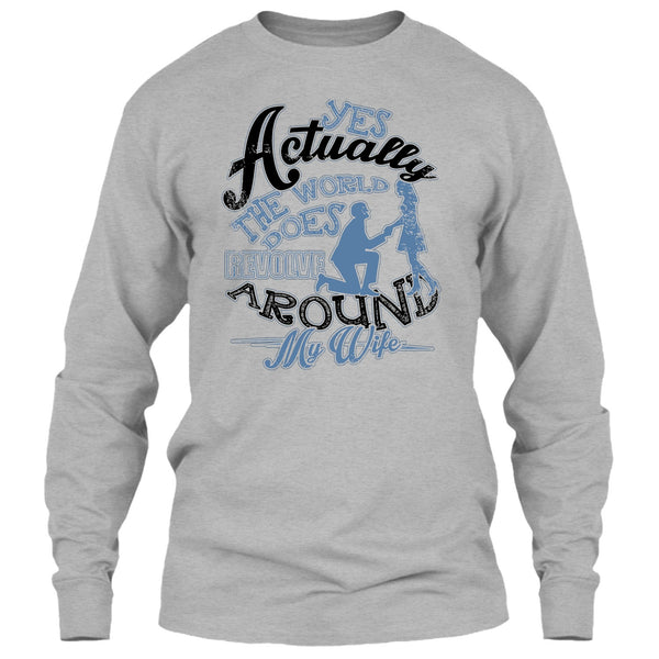 Revolve Around My Wife T Shirt, Coolest Husband Ever T Shirt