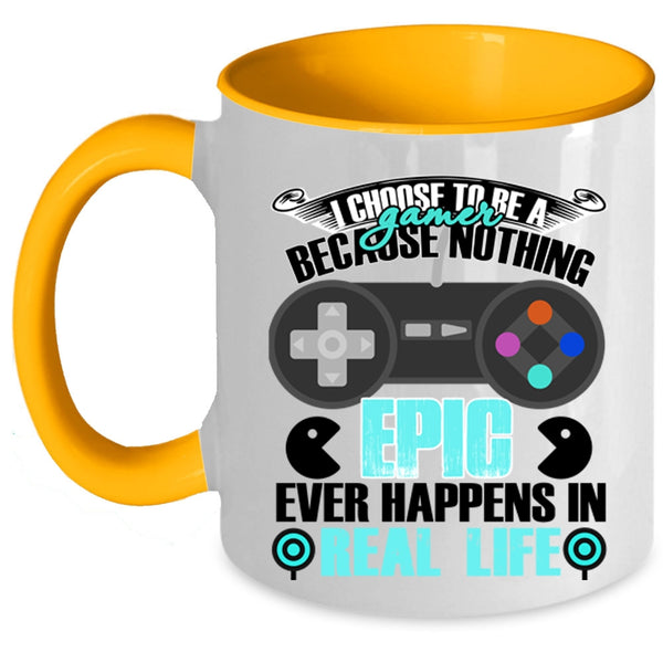 Proud To Be A Gamer Coffee Mug, I Choose To Be A Gamer Accent Mug