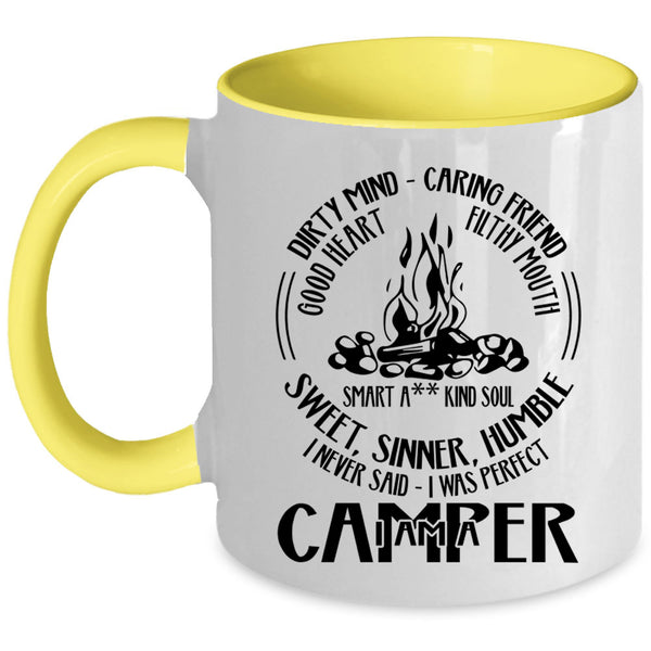 Cool Gift For Camper Coffee Mug, I Am A Camper Accent Mug