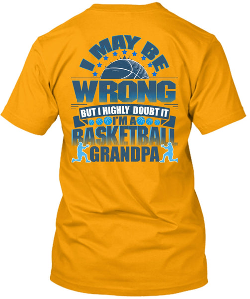 I'm A Basketball Grandpa T Shirt, I Love Basketball T Shirt