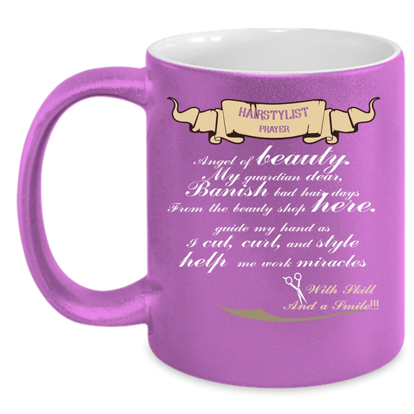Hairstylist Prayer Coffee Mug, Cute Gift For Hairstylist Coffee Cup