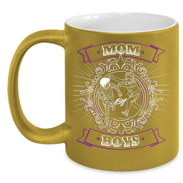 Mom Of Boys Coffee Mug, Mother And Sons Coffee Cup